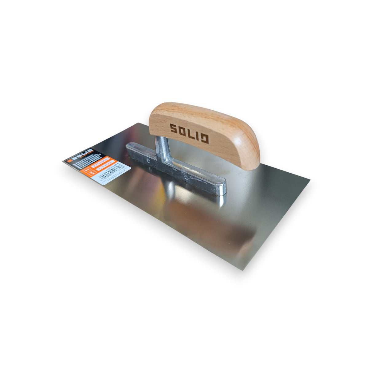 GLETIERA SOLID DIN INOX 27CM MANER DE LEMN