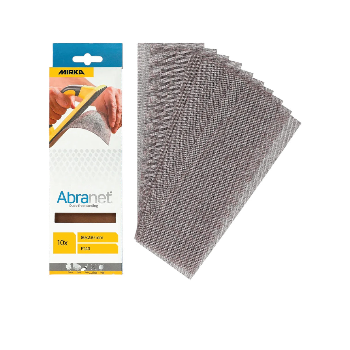 PLASA ABRAZIVA ABRANET 80 X 230MM