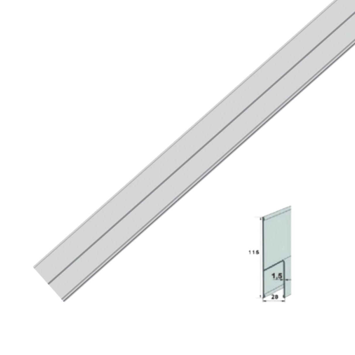 Dreptar de tencuiala tip "h"