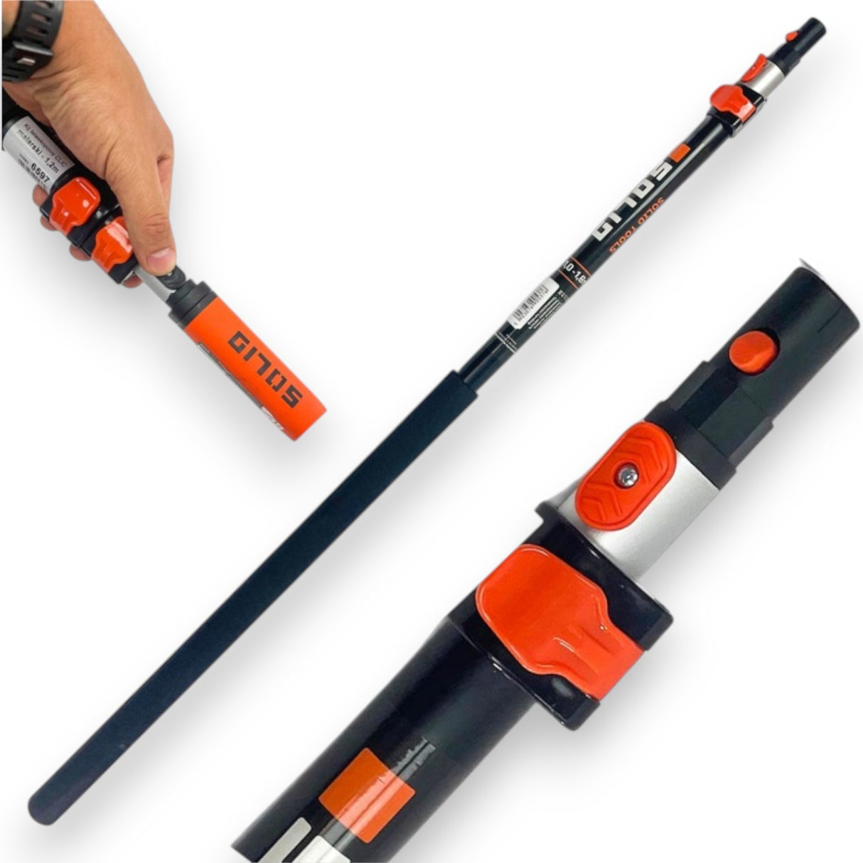 COADA TELESCOPICA DIN ALUMINIU CU CLICK 2.7 M